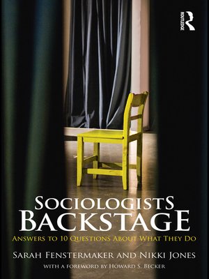 cover image of Sociologists Backstage